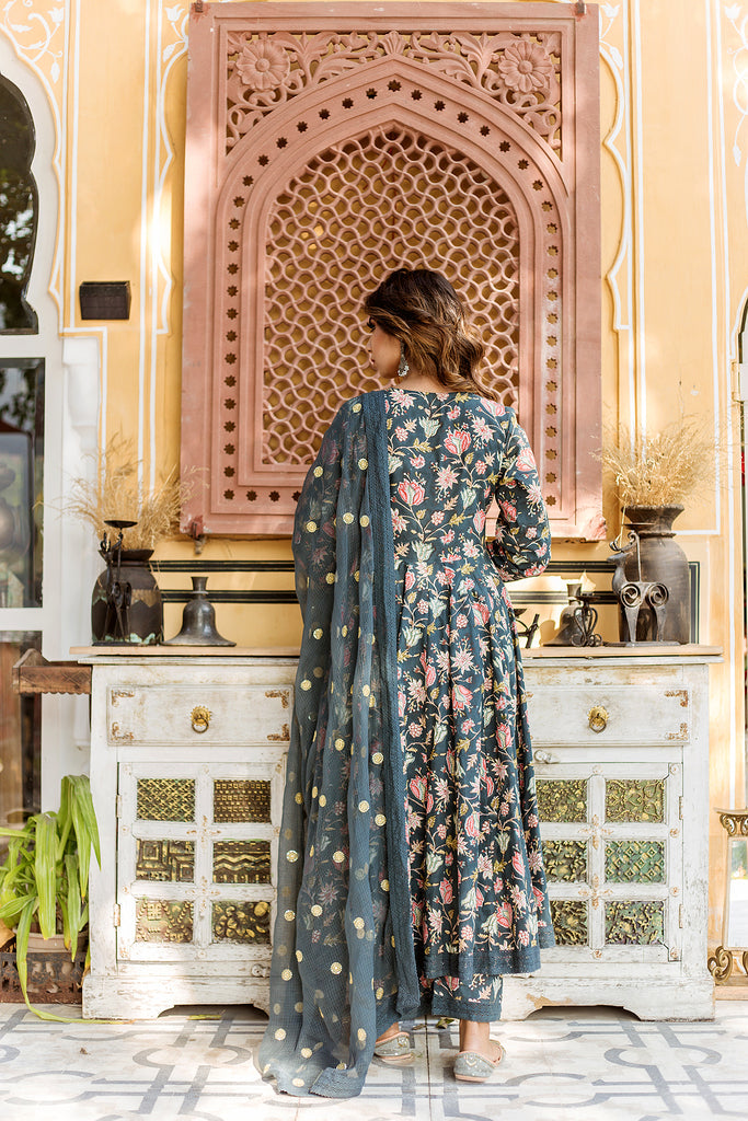 Abaya Set - Block Print Kurta Pant Set - Gulabo Jaipur